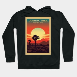 Joshua Tree National Park Vintage Travel Poster Hoodie